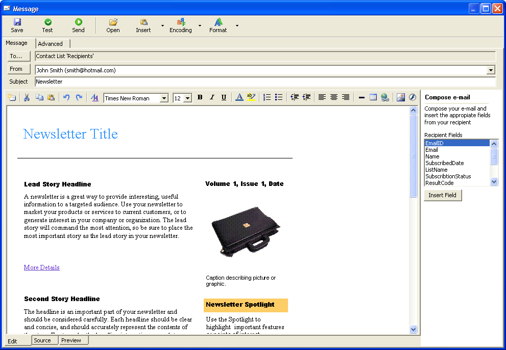 Bulk Email Resource