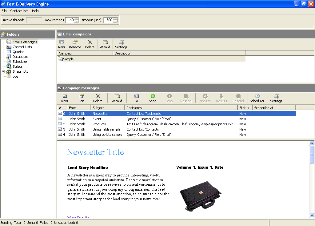 Email List management