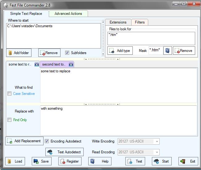 replace text file